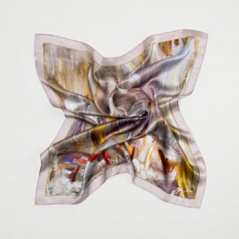 Šilkinė skarelė "Pasaulio sutvėrimas X" (68*68)