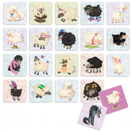 Atmintį lavinantis žaidimas LUDATTICA Risky Memo „Saugokis vilko!“