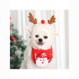 KALĖDINĖ APYKAKLĖ ŠUNIUI (RAUDONA)