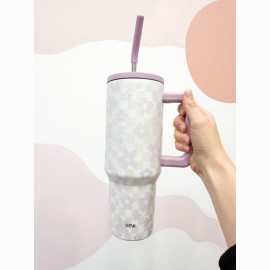 Gertuvė su šiaudeliu (1200 ml) - Gėlės