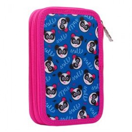 Forminis penalas SMART dvigubas, HP-01 Sveika, panda, mėlyna/rožinė