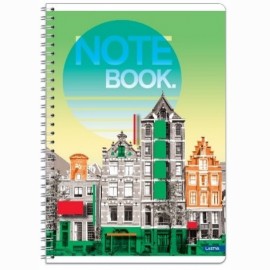 Sąsiuvinis su spirale A4 60lap 70g lin CITY