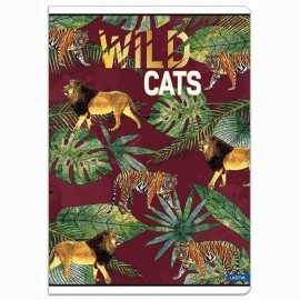 Sąsiuvinis A5 52lap 80g linija WILD CATS