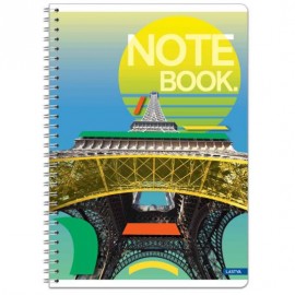 Sąsiuvinis su spirale A5 60lap 70g lang CITY