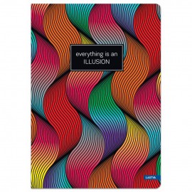 Sąsiuvinis(platus) A5 48lap 80g lin ILLUSION