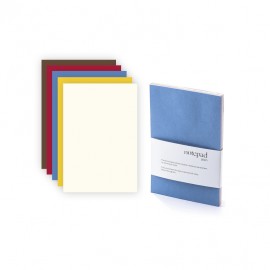 Užrašų lapeliai 5 skirtingo storio lapai.
dydis: 13,1 x 19,9 cm Notepad