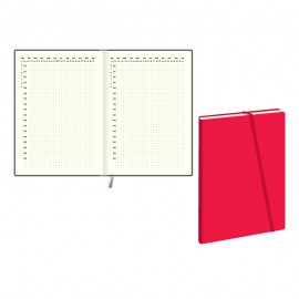 Planuotojas be datų PRIVATE taškuotas, M, raudonos  spalvos