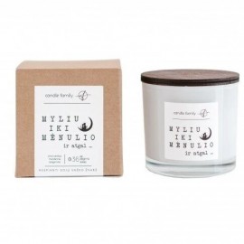 Sojų vaško žvakė Candle Family „Myliu iki Mėnulio“