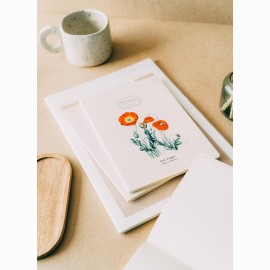 Kokonote Botanical Wild Flowers A5 Užrašų knygutė 3 vnt