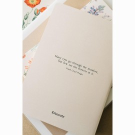 Kokonote Botanical Wild Flowers A5 Užrašų knygutė 3 vnt