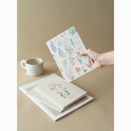 Kokonote Botanical Wild Flowers A5 Užrašų knygutė 3 vnt