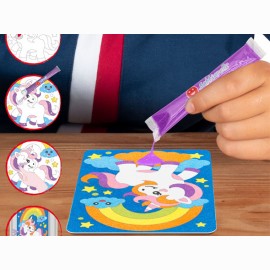 Piešimo smėliu rinkinys maišelyje SABBIARELLI Vienaragiai