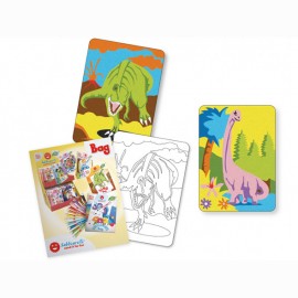 Piešimo smėliu rinkinys maišelyje SABBIARELLI Dinozaurai