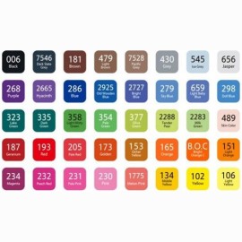 Žymeklių rinkinys alkoholio pagrindu M&G dviejų galų 40vnt. maišelyje su užtrauktuku