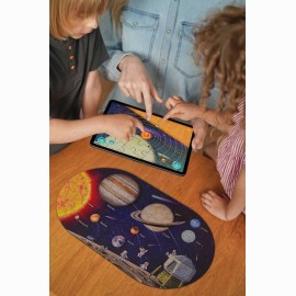 Interaktyvi medinė dėlionė Saulės sistema. 152 detalės