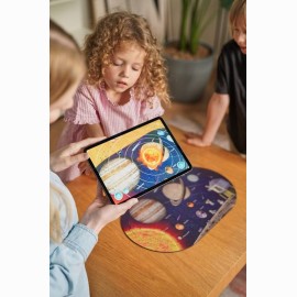 Interaktyvi medinė dėlionė Saulės sistema. 152 detalės