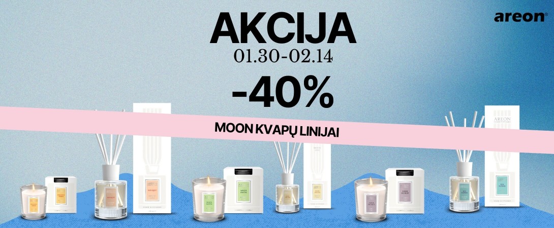 „MOON LINE“ kvapams ir žvakėms -40%!