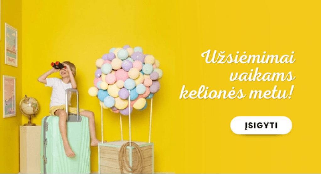 Užsiėmimai vaikams kelionės metu
