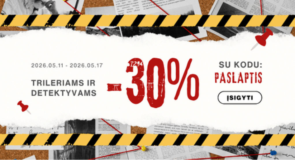 Trileriams ir detektyvams -30%