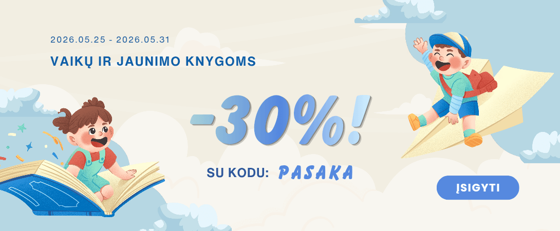 Vaikų ir jaunimo knygoms -30%