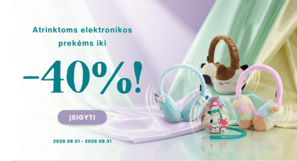 Atrinktos elektronikos prekės iki -40% pigiau!