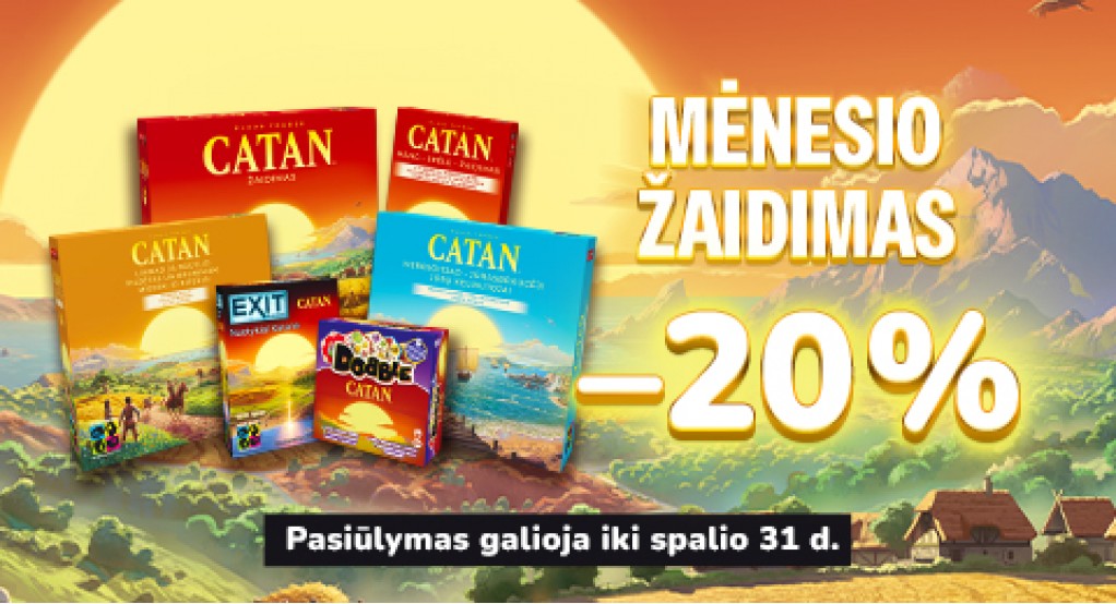 CATAN žaidimams 20% 