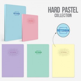 Knyga A4 96lapų 70g langeliais HARD PASTEL