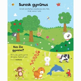 Mano pirmieji gyvūnai. Lipdukų ir veiklos knyga