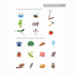 Mažais žingsneliais į sėkmę. Logopedinių užsiėmimų pratybų sąsiuvinis kalbos sunkumams įveikti, pritaikyta specialiųjų poreikių vaikams