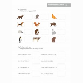 Mažais žingsneliais į sėkmę. Logopedinių užsiėmimų pratybų sąsiuvinis kalbos sunkumams įveikti, pritaikyta specialiųjų poreikių vaikams