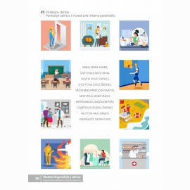 Mažais žingsneliais į sėkmę. Logopedinių užsiėmimų pratybų sąsiuvinis kalbos sunkumams įveikti, pritaikyta specialiųjų poreikių vaikams