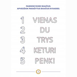 Skaičiuoju vabalus ir ne tik. Pratybų sąsiuvinis 2-4 metų vaikams