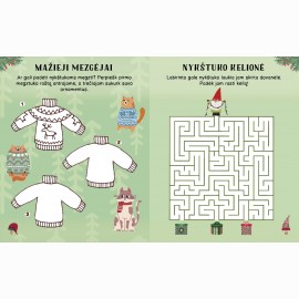 Žiemiškos nykštukų linksmybės. Daugiau nei 200 lipdukų