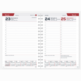 Darbo knyga A5 SPIREX TREND rose garden