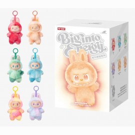 Labubu stiliaus pliušinis žaislas pakabukas stovintis (analogas)