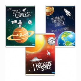 Sąsiuvinis A5 52lap 80g linija SPACE