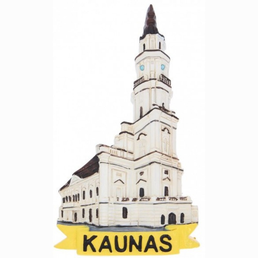Magnetas Kaunas Rotušė 50 x 85 mm, pagamintas iš polirezino Magnetas Kaunas Rotušė 50 x 85 mm, pagamintas iš polirezino