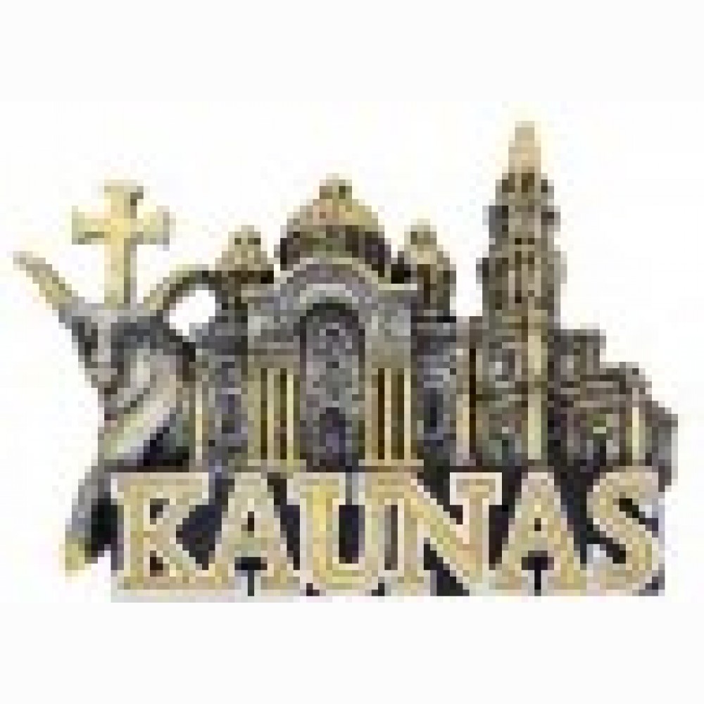 Magnetas Kaunas 82 x 60 mm, pagamintas iš polirezino Magnetas Kaunas 82 x 60 mm, pagamintas iš polirezino