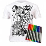 Marškinėliai su flomasteriais, Super herojai, 7-8