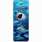 Skirtukas knygai Rykliai 3D/BK21YAH/CH