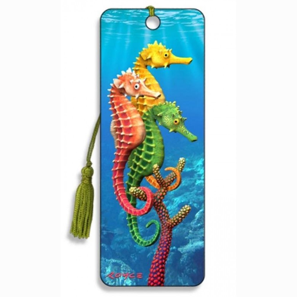 Skirtukas knygai Jūrų arkliukas 3D