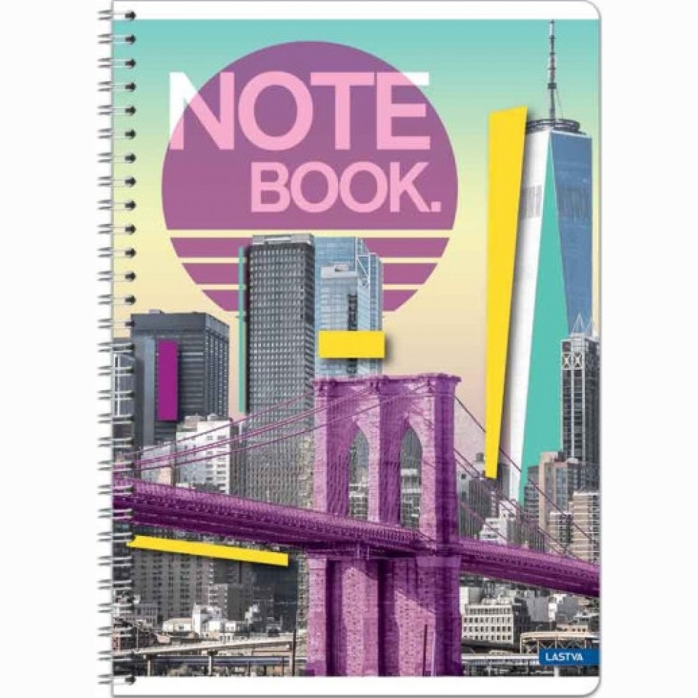 Sąsiuvinis su spirale A5 60lap 70g lang CITY
