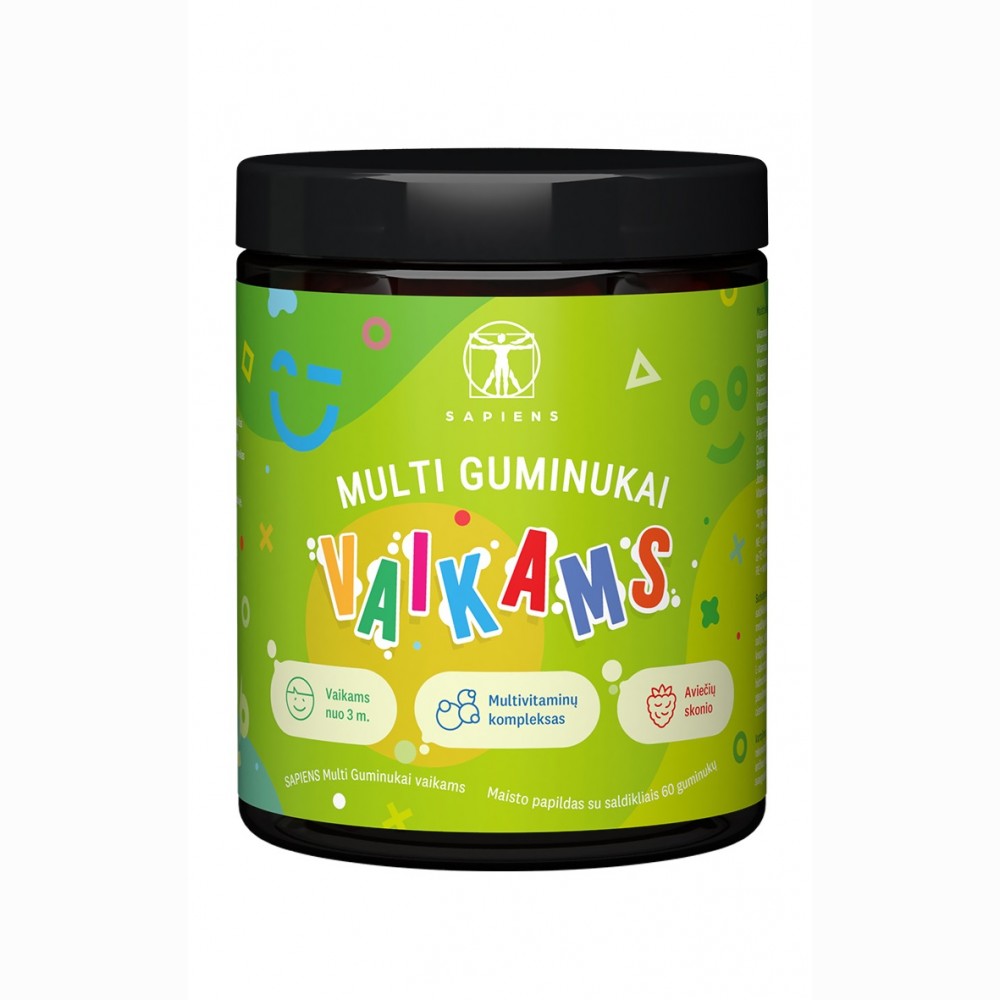 Multi guminukai vaikams, 60 gum.