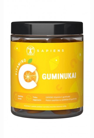Vitamino C guminukai, 60 gum.