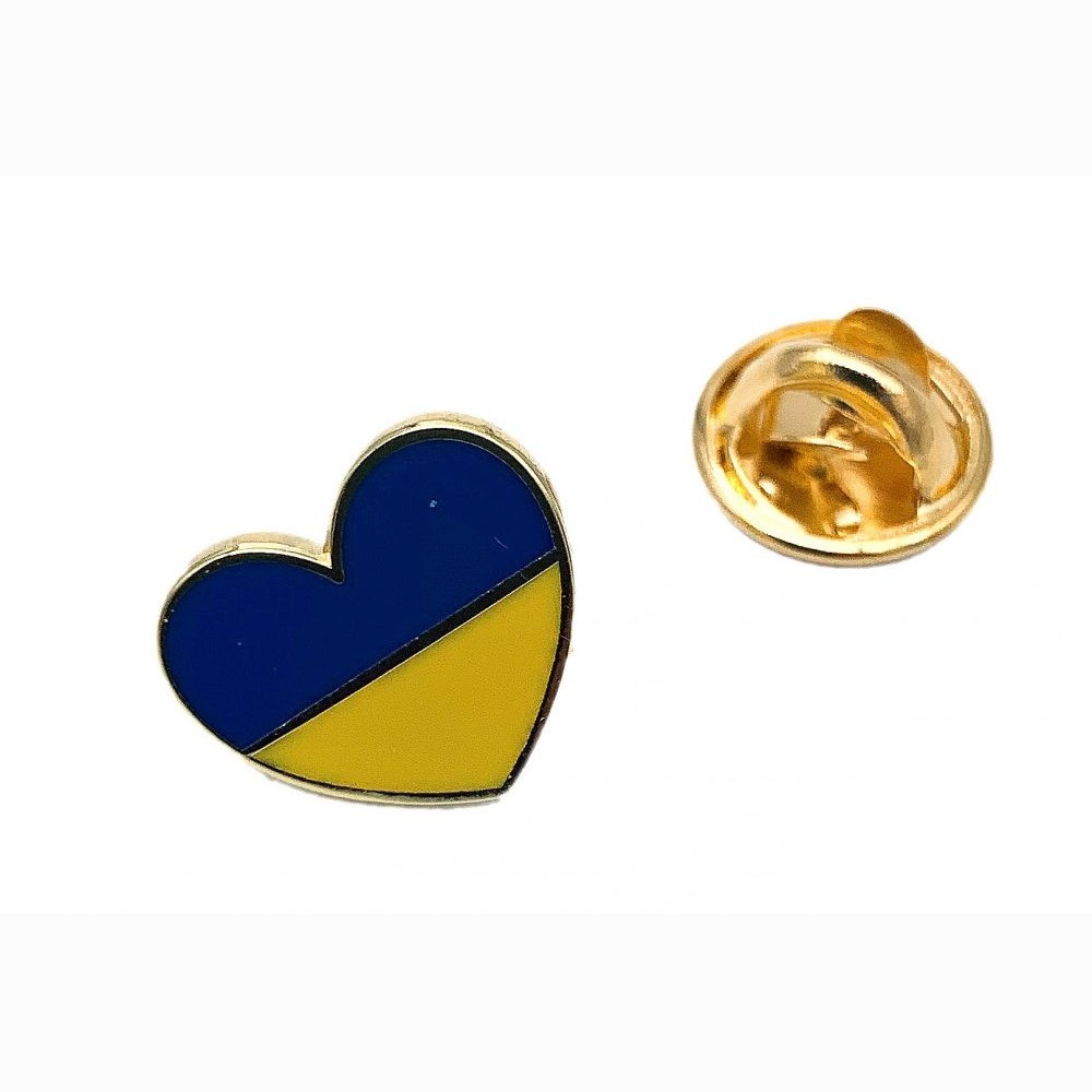 Metalinis ženkliukas „Ukrainos vėliava“, „Širdelė Ukraina Metalinis ženkliukas „Ukrainos vėliava“, „Širdelė Ukraina