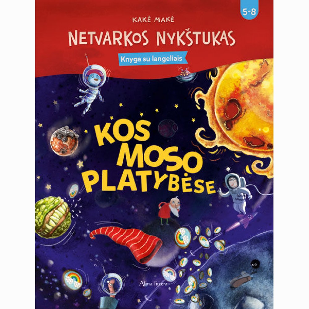Netvarkos nykštukas. Kosmoso platybėse. Knyga su langeliais
