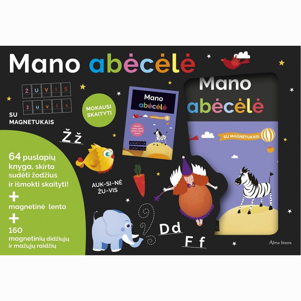 Mano abėcėlė. Su magnetukais