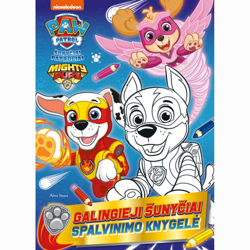 Galingieji šunyčiai. Spalvinimo knygelė