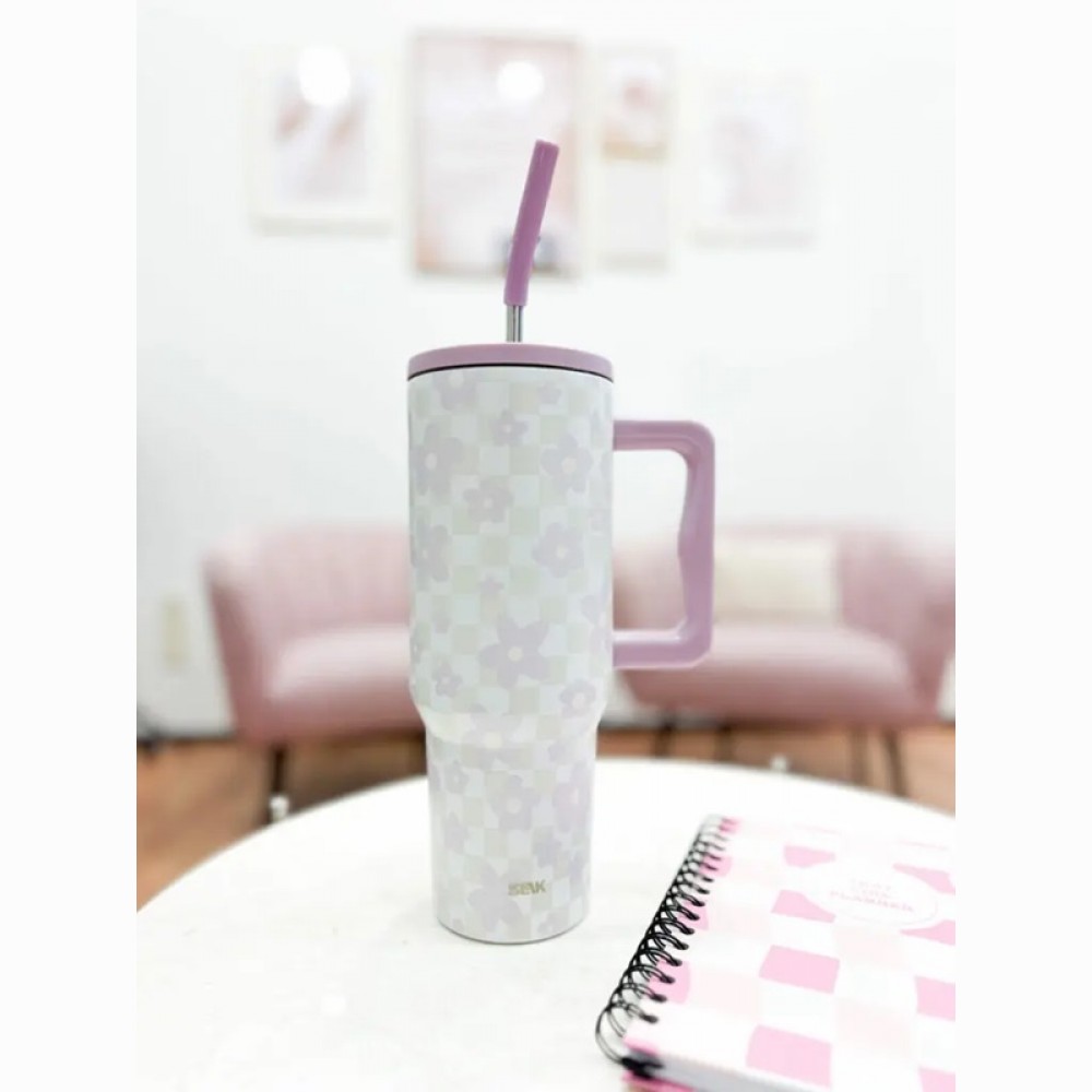 Gertuvė su šiaudeliu (1200 ml) - Gėlės