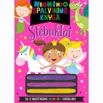 Neoninio spalvinimo knyga. Stebuklai (su rašikliais)